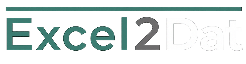 Excel2Dat